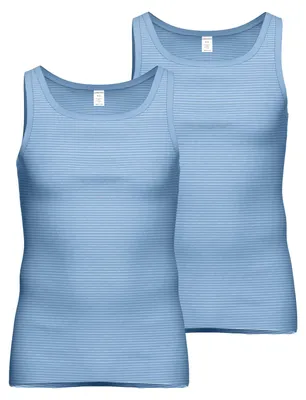 Produktbild von 2er Pack AMMANN Herren Unterhemd Jeans