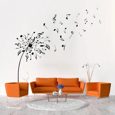 Immagine prodotto di Adesivo da parete note musicali - Decorazione da parete - Decorazione da parete removibile - Adesivo da parete soggiorno - Adesivo da parete camera da letto - Alta qualità e colori vivaci