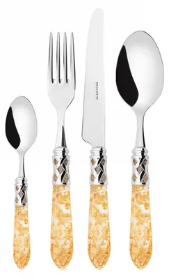 Immagine prodotto di ALADDIN Ghiera Cromata, Posate Set 24 Pz, Scatola Gallery, Casa Bugatti