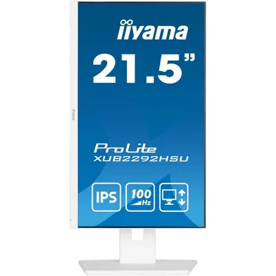 Obrázok produktu pre iiyama ProLite XUB2292HSU-W6, 54,6 cm (21.5"), 1920 x 1080 px, Full HD, LED, 0,4 ms, Biela