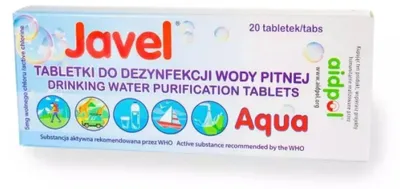 Zdjęcie produktu dla Tabletki do dezynfekcji wody Javel Aqua 20 szt