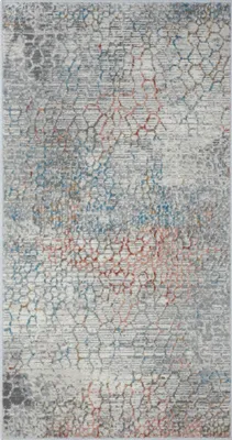 Produktbild von MY-RUG Teppich,Leikny, 150x80, Kurzflor-Teppich, grau, weich, gemütlich, mit schönem Muster, flachgewebt, rechteckig