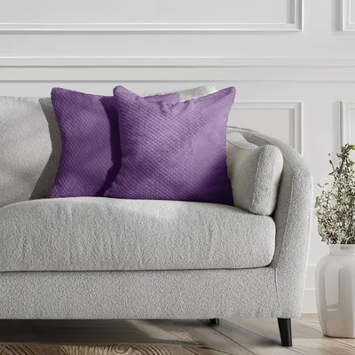 Zdjęcie produktu dla Poszewka dekoracyjna HENRY 45x45 fioletowy x2 DecoKing