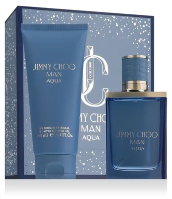 Obrázok produktu pre Sada Jimmy Choo: Aqua, toaletná voda, pre mužov, 50 ml Aqua, sprchový gél, pre všetky typy pleti, 100 ml