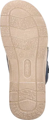 Produktbild von Rieker Herren Pantolette Ziernähte robust und bequem 21384, Größe:46 EU, Farbe:Blau
