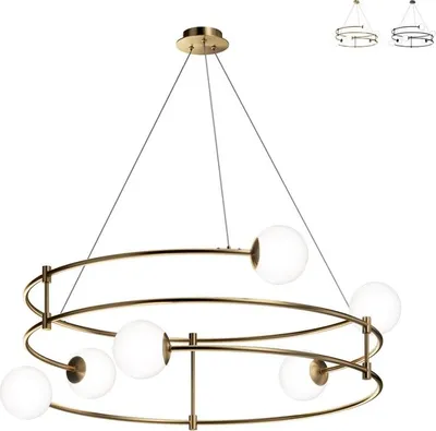 Productafbeelding van Maytoni MOD317PL-06G, 6 lampen, fitting G9, IP20, goud, wit
