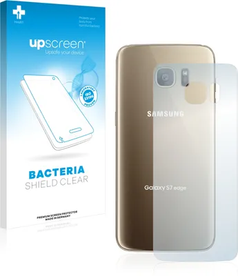 Produktbild von upscreen Schutzfolie für Samsung Galaxy S7 Edge (Rückseite) Antibakterielle Folie Klar Anti-Kratzer