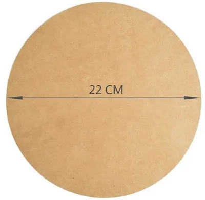 Immagine prodotto di Carta da forno antiaderente resistente al calore, Ø 22 cm, per friggitrice ad aria, pizza e forno