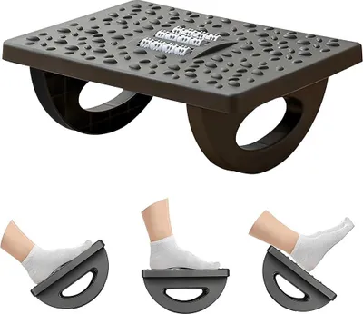 Produktbild von Komfort-Fußstütze mit Massagefunktion für Büro und Zuhause Schwarz
