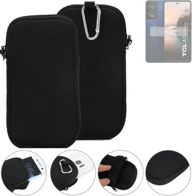 Produktbild von K-S-Trade Neopren-Hülle Handyhülle kompatibel mit TCL 40 NXTPAPER Schutzhülle Neoprenhülle Sleeve Schutz-Hülle Gürtel Tasche Case Holster