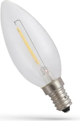 Produktbild von LED Filament Leuchtmittel Kerze 1W E14 klar 60lm extra warmweiß 1800K