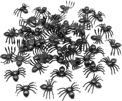 Immagine prodotto di Ragnatele di Halloween - Decorazioni spaventose - Design realistico - 50 pezzi - Nere