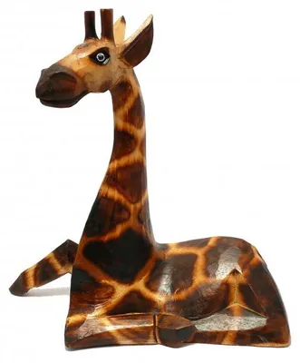 Produktbild von Holz-Giraffe Deko-Giraffe, sitzend, 3 Größen, Grösse:ca. 20 cm