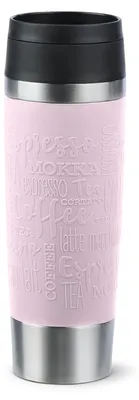 Produktbild von EMSA Travel Mug Classic Grande, Pink, Edelstahl, Silikon, Edelstahl, Polypropylen (PP), 500 ml, 8,3 cm, 240 mm