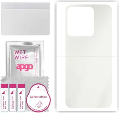 Produktbild von apgo Rückseite Schutzfolie, Matt, kompatibel mit Tecno Spark 8C, Hinten Hydrogel-Displayschutzfolie mit Positionierhilfe, kratzfest, einfache Montage