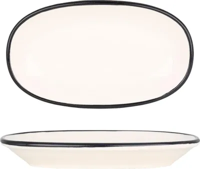 Immagine prodotto di Bonna Piatto da portata - Linea Black - Porcellana - 15x8,5 cm