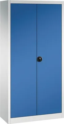Produktbild von Flügeltürenschrank 4 Böden, 110kgTraglast H1950xB930xT400mm RAL 7035/5010, 4317784969963