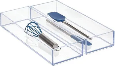 Zdjęcie produktu dla Zestaw organizerów do kuchni i łazienki, 2-częściowy, 10 x 30 x 5 cm, stal nierdzewna
