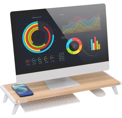 Productafbeelding van Techly ICA-MS-389 Techly Monitorständer Riser, Naturholz