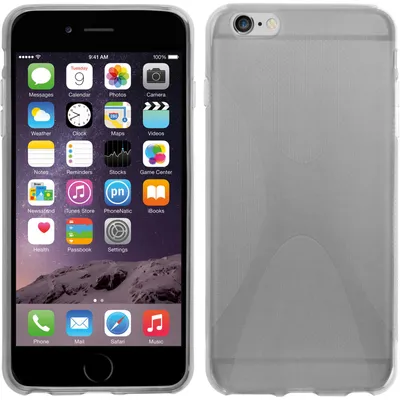 Produktbild von PhoneNatic Case kompatibel mit Apple iPhone 6 Plus / 6s Plus - clear Silikon Hülle X-Style + 2 Schutzfolien
