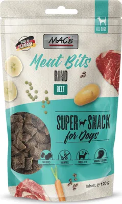 Immagine prodotto di MAC's DOG Snack Carne Pezzetti Manzo 120gx9