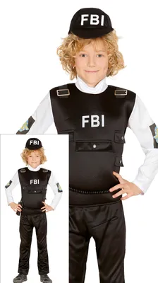 Produktbild von Guirca Fbi-jungenkostüm 7-9 Years 7-9 Years