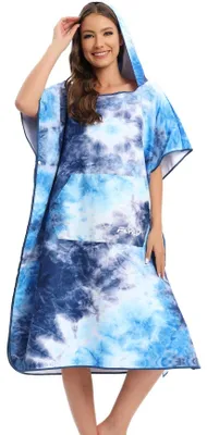 Produktbild von Mikrofaser-Surfponcho mit Kapuze für Erwachsene