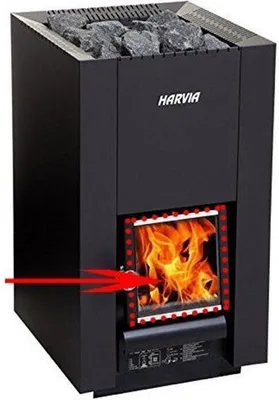 Immagine prodotto di Ricambio Harvia vetro per stufe 184x210 mm . Modello SPZTS-36