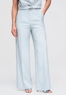 Produktbild von LARICA Damen Hosen Weite Hosen Modernes Tailoring OW-PA-E0013 light blue L
