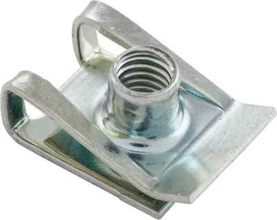 Produktbild von Blechmutter M6/0,5-4,0 Federstahl verzinkt mit metrischem Gewinde