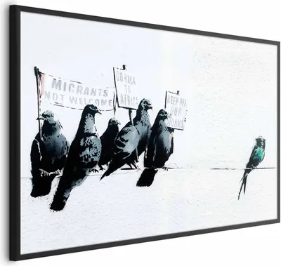 Produktbild von Posterpapier Poster - Xenophobic Pigeons 42x29.7 cm Streetart g-C-0145-ao-a