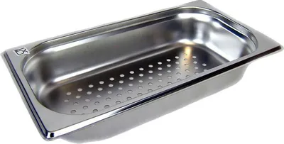 Produktbild von GN 1/3 Gastronormbehälter GN-Behälter aus Edelstahl 2,5 Liter Tiefe 65mm gelocht