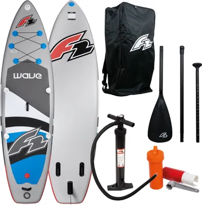 Produktbild von F2 Stand-Up Paddle SUP Wave grey 10,5" (320cm) Inkl. Tasche, Pumpe, Paddle & Reparaturset!