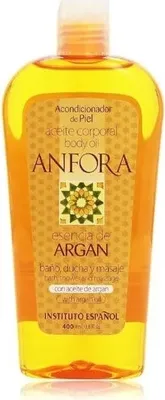 Obrázek produktu pro Instituto Espanol Anfora Argan Hydratační tělový olej, 400 ml - Vyživující olej s arganem pro intenzivní hydrataci pokožky