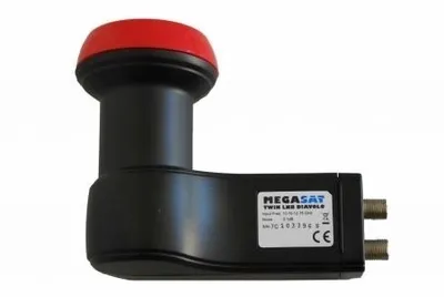Produktbild von Megasat Twin-LNB 0,1dB Diavolo mit 60dB Verstärkung 4K ( Rot/Schwarz )