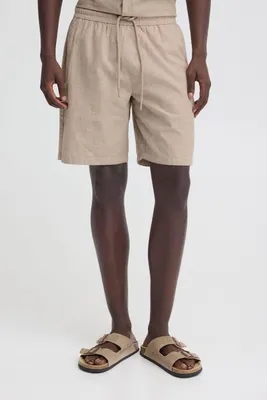 Image de Short pour homme Blend BHAban - Short en lin et coton mélangé, coupe décontractée