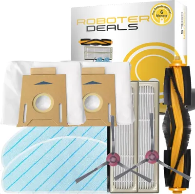 Produktbild von Zubehör Set, Ersatzteile Kit für Yeedi Vac 2 Pro (2x Seitenbürste, 2x Filter, 2x Pad, 1x Hauptbürste, 2x Beutel)