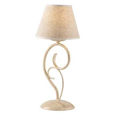 Immagine prodotto di Lampada da tavolo Vienna 1 luce in ferro avorio e oro