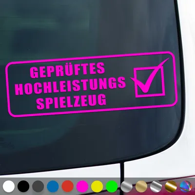 Produktbild von PantherPixel es Hochleistungsspielzeug Aufkleber Tuning Sticker Auto Geschenkidee Farbe Neon-Pink
