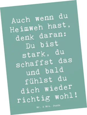 Produktbild von Mr. & Mrs. Panda Postkarte Spruch Heimweh überwinden - Meeresbrise - Geschenk, Grußkarte, Trost, Postkarten, Ansichtskarten, durchhalten, Vertrauem, Zuversicht, Fotokarte