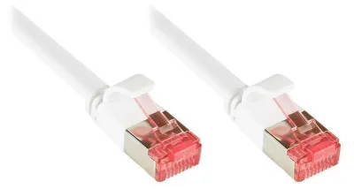 Immagine prodotto di Cavo patch, Cat. 6, U/FTP, cavo piatto, PVC, rame, 250 MHz, bianco, 3 m, Good Connections®
