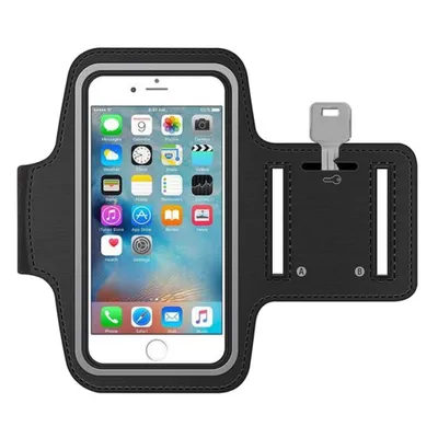 Produktbild von MMOBIEL Sportarmband für iPhone 11 Pro / XS / X / 8 / 7 / 6S / 6 (SCHWARZ)