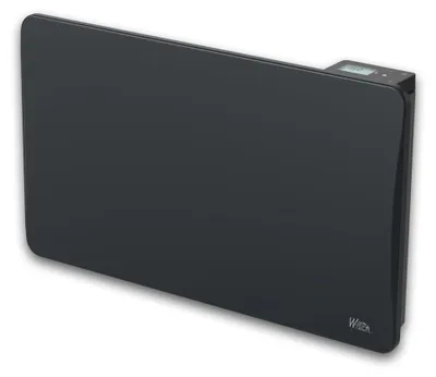 Zdjęcie produktu dla Grzejnik ceramiczny - 1500 W - 75x45x12 cm - Czarny - Cicha grzałka ścienna do salonu