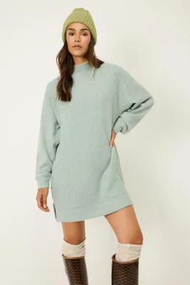 Produktbild von Kleid mit halbem Rollkragen, Green, L
