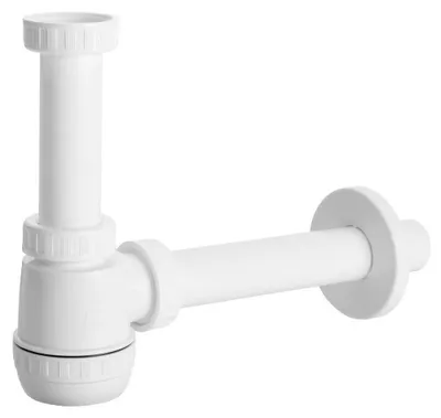 Obrázok produktu pre Umývadlový sifón, pripojenie 5/4", DN32, biela farba