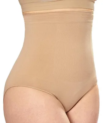 Produktbild von SDFWGG Damen Unterhose Bauchweg Hohe Taille Miederslip Shapewear Nahtlose Miederhose Bauchweg Figurformende Unterwäsche Slip Formend (Hautfarbe M/L)