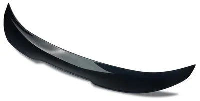Image de Spoil arrière de coffre, finition noire brillante - Plastique ABS - Accessoire automobile sportif