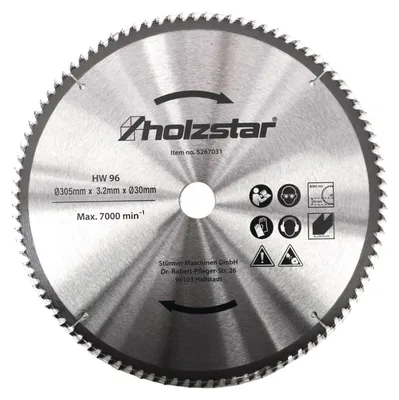 Produktbild von holzstar Sägeblatt HW 305 x 30 x 3,2 mm Z96