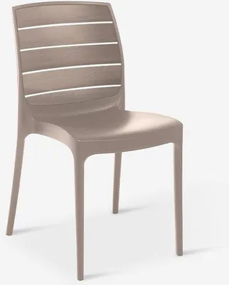 Produktbild von Stapelbarer Stuhl für Garten- und Restaurant Carmen Grand Soleil - Beige Jute
