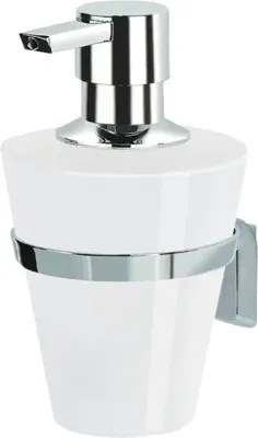 Produktbild von Seifenspender mit Halter Spirella Max light chrom